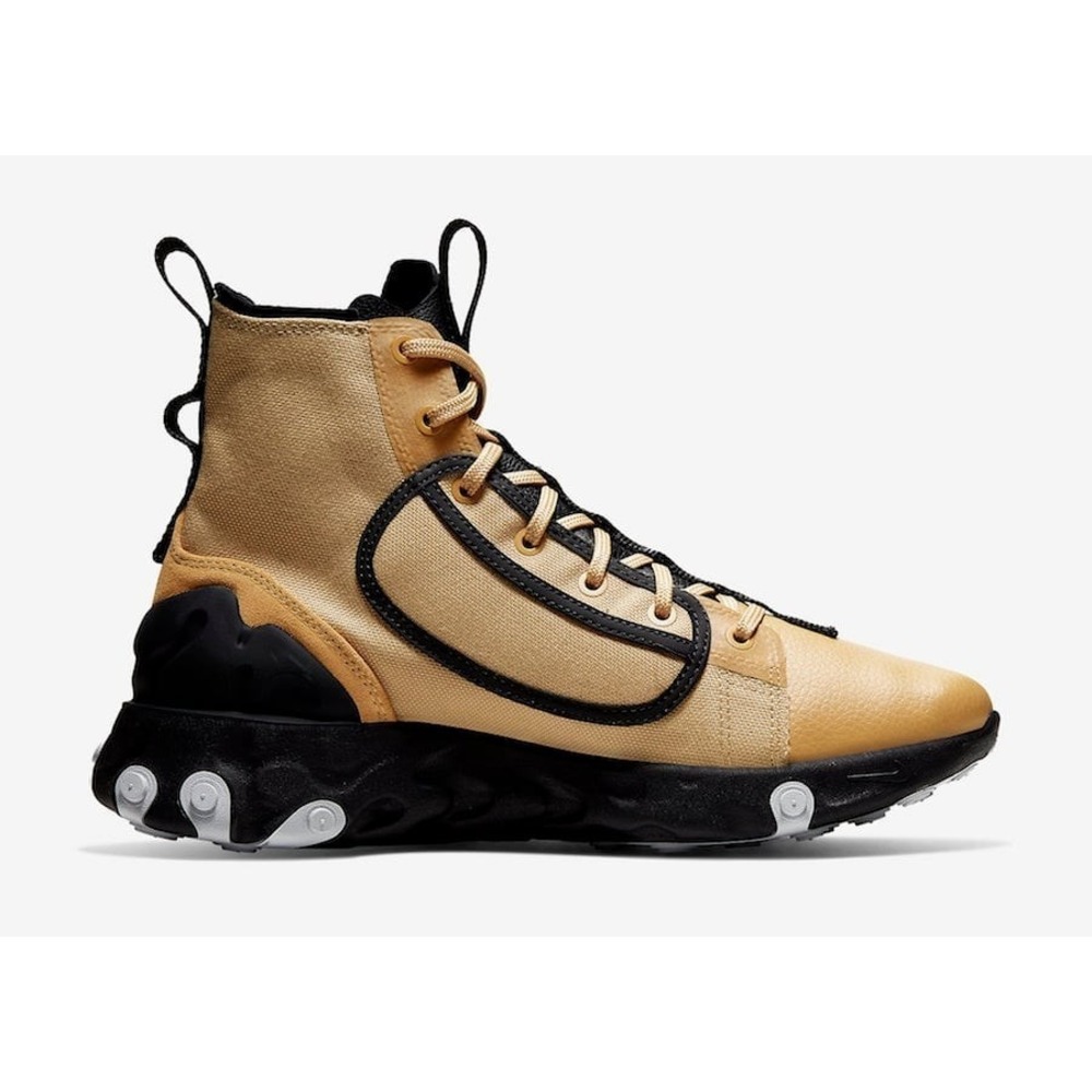 Nike React Ianga Mens Size 8 Boots Club Gold Electric Green Black AV5555-700 NEW